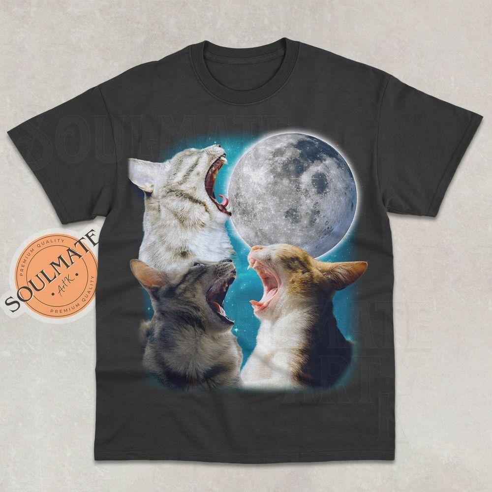 Three Cats Moon Vuitino Shirt Three Cats Moon Vuitino Shirt